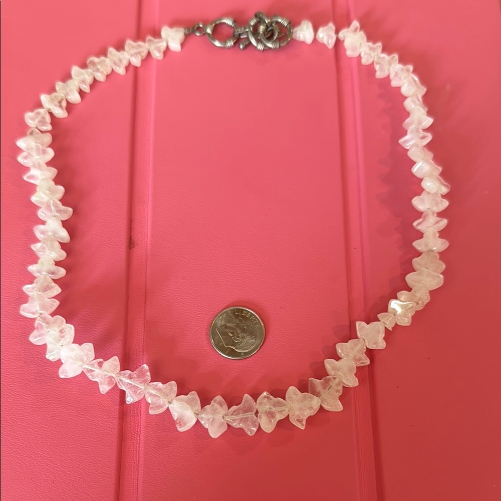 Elegant White Stone Necklace